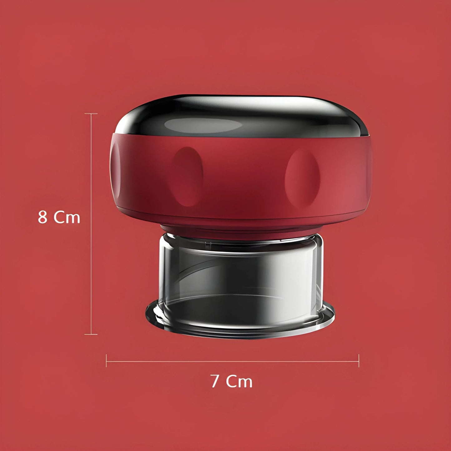 Ventosa Terapéutica Eléctrica Inteligente 4 en 1 con Calor, Succión y Luz Roja